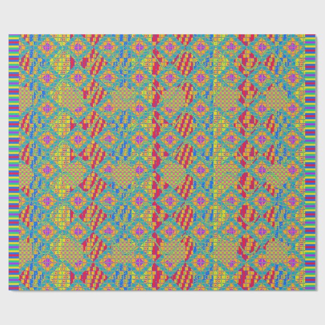 Papel De Presente Christmas Colours  (Aberto)