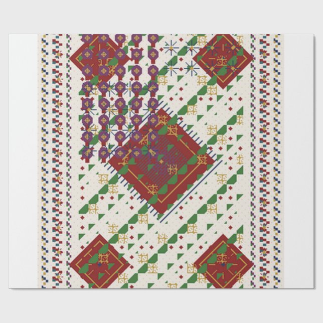 Papel De Presente Christmas Colours  (Aberto)