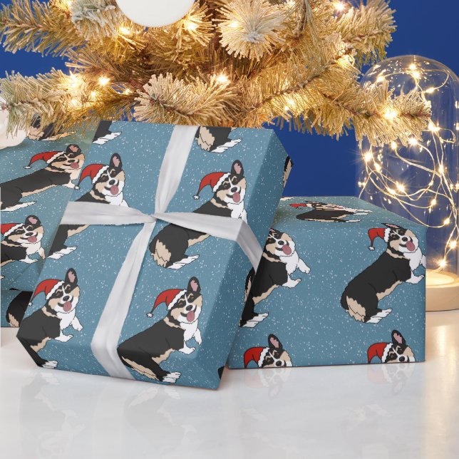 Papel De Presente Christmas Corgi (Feriados)