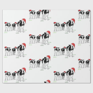 Papel De Presente Christmas Cows