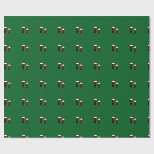 Papel De Presente christmas dog (Aberto)