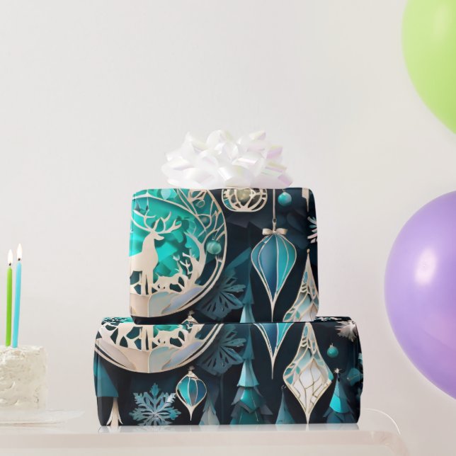 Papel De Presente Christmas Elegance n22 (Presentes para festas)