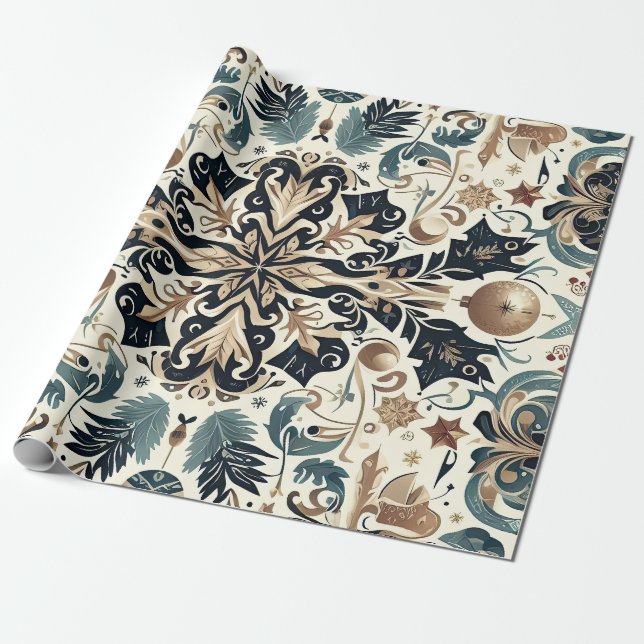 Papel De Presente Christmas Elegance n23 (Desenrolado)