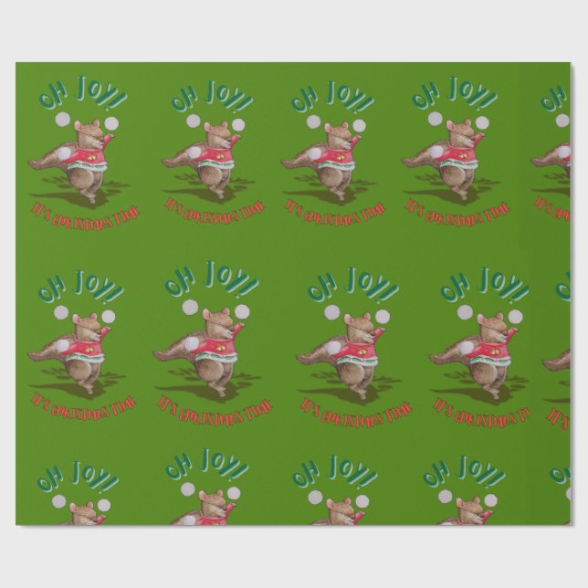 Papel De Presente Christmas Joy Wrapping Paper (Aberto)