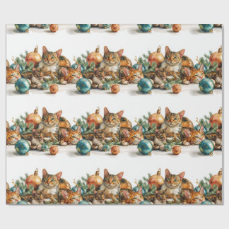 Papel De Presente Christmas Kittens