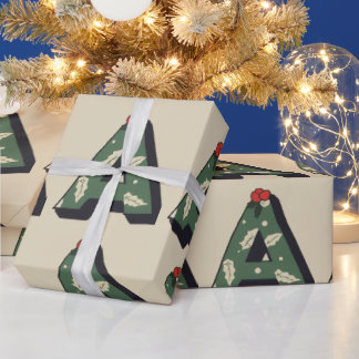 Papel De Presente Christmas letter A Christmas