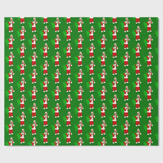 Papel De Presente christmas Marjorie Taylor Greene santa claus (Aberto)