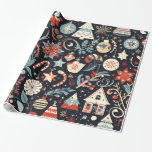 Papel De Presente Christmas Motifs Wrapping Paper n4<br><div class="desc">"Infuse the spirit of Christmas into your gifts with our exclusive paper featuring enchanting Christmas motifs.</div>