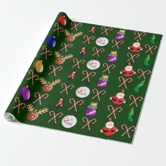 Papel De Presente Christmas Ornament Wrapping Paper