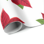 Papel De Presente Christmas Poinsettia<br><div class="desc">Artesanatos De Papel E Suprimentos De Festas De Poinsettia De Natal > Suprimentos De Encapsulamento De Presentes > Papel De Enrolamento</div>