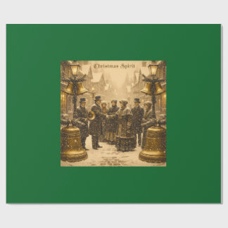 PAPEL DE PRESENTE CHRISTMAS SPIRIT TRADITIONAL DESIGN