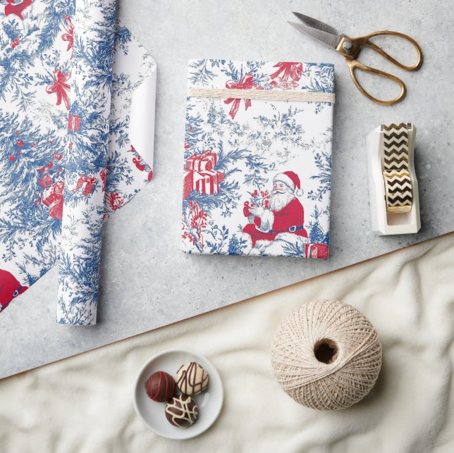 Papel De Presente Christmas-Toile-digital-paper Chinoiseries (Artesanato)