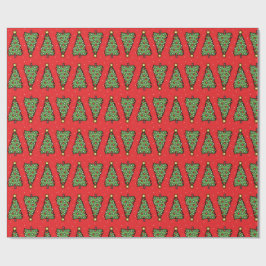 Papel De Presente Christmas Tree Wrapping Paper