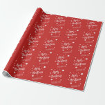 Papel De Presente Christmas Wrapping Paper Personalize nome<br><div class="desc">Christmas Wrapping Paper Personalize nome papel de presente</div>