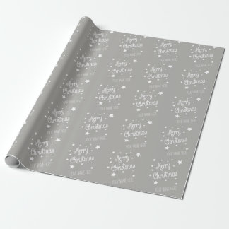 Papel De Presente Christmas Wrapping Paper Personalize nome