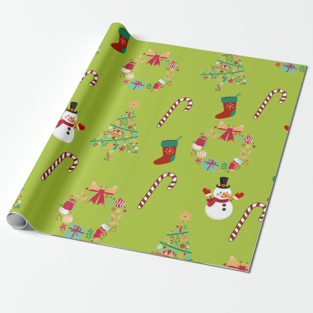 Papel De Presente Christmassy (Desenrolado)