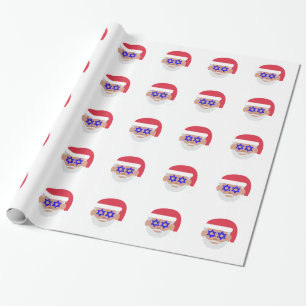 Papel De Presente christmukkah santa claus emoji