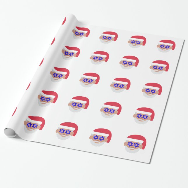 Papel De Presente christmukkah santa claus emoji (Desenrolado)