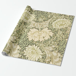 Papel De Presente Chrysanthemum Flower Pattern (por William Morris)
