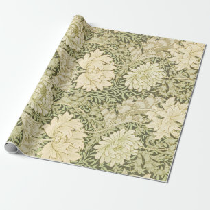 Papel De Presente Chrysanthemum por William Morris, Vintage Art