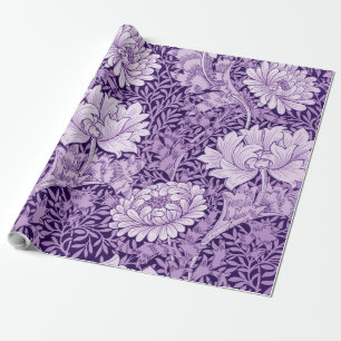 Papel De Presente Chrysanthemum Purple, William Morris