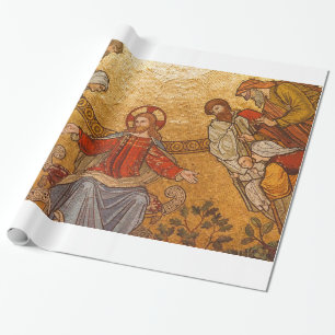 Papel De Presente Church Mosaic - Cristo de Jesus
