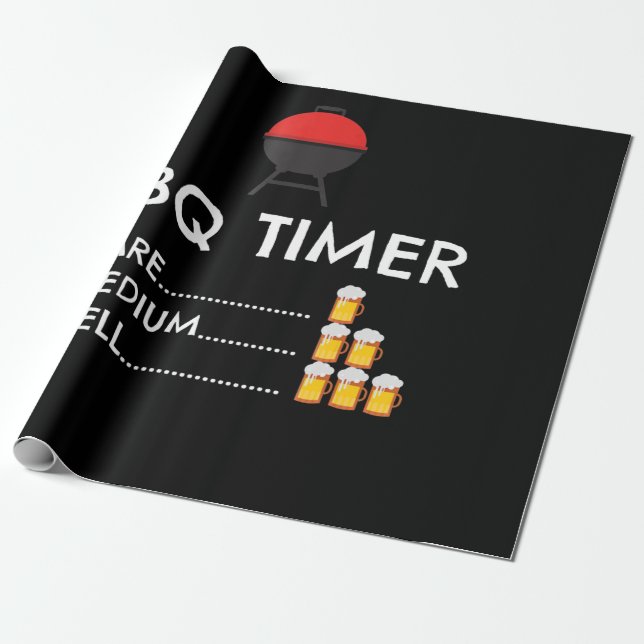 Papel De Presente CHURRASCO|Presente de Grill Grill Grilling do Chur (Desenrolado)