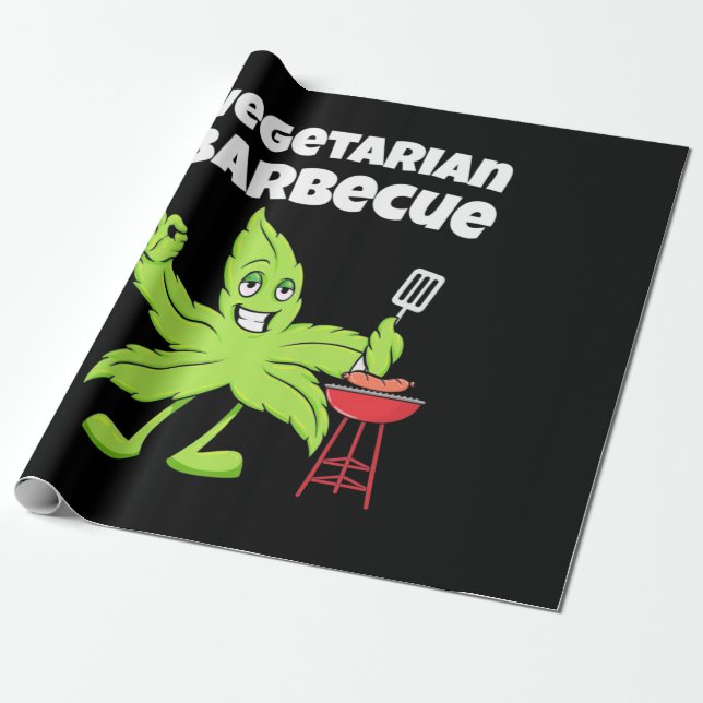 Papel De Presente Churrasco Vegetariano (Desenrolado)