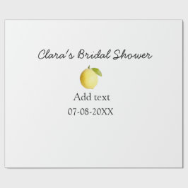 Papel De Presente Chuva de arroz de limão moderna simples minimalist