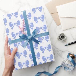 Papel De Presente Chuva de Bebê Menino Pequeno Arco Azul Aniversário