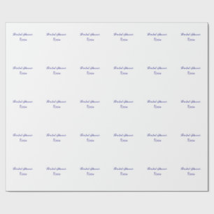 Papel De Presente Chuva de presentes de noiva roxo adicionar nome da