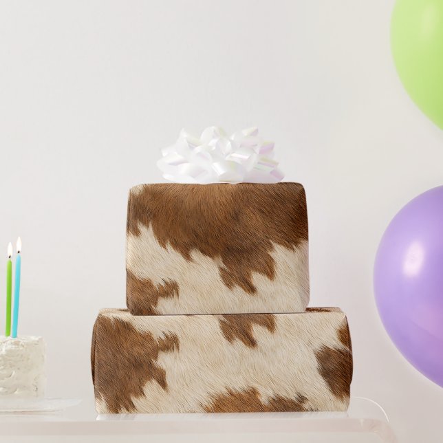 Papel De Presente Chuva de Roupas Ocidentais de Impressão de Vaqueir (Presentes para festas)