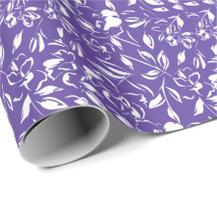 Papel De Presente Chuva de Violetas Baby Shower