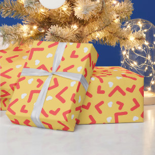 Papel De Presente Chuveiro Nupcial Decorativo Alegre e Espelhado