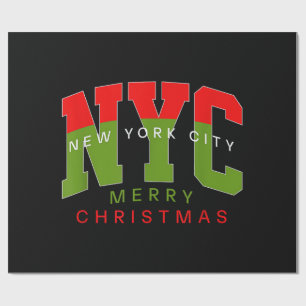 Papel De Presente Cidade de Nova York Nova York Feliz Natal Presente