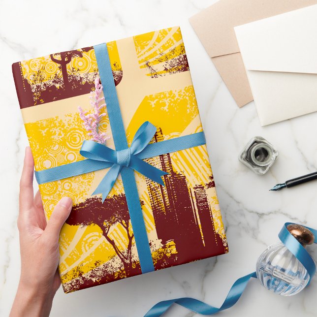 Papel De Presente Cidade Grunge (Criador carregado)