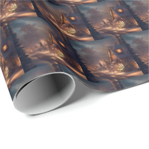 Papel De Presente Cidade Pequena Natal 2