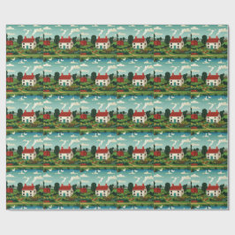 Papel De Presente Cidade rural