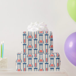 Papel De Presente Ciência no tubo de ensaio e beaker