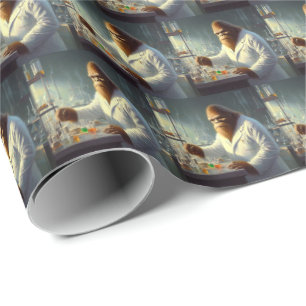 Papel De Presente Cientista Bigfoot