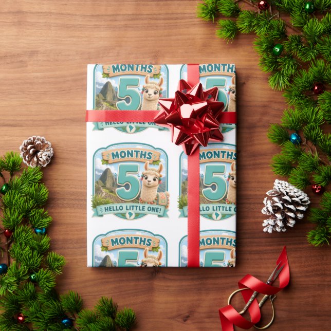 Papel De Presente Cinco Meses de Pequenas Aventuras Marco (Presente de Natal)