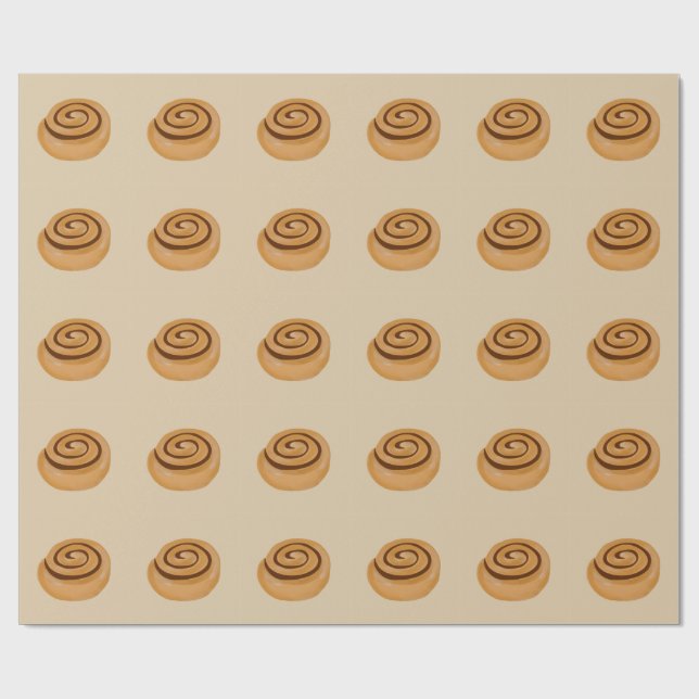 Papel De Presente Cinnamon Roll (Aberto)
