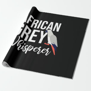 Papel De Presente Cinza africana Parrot Whisperer