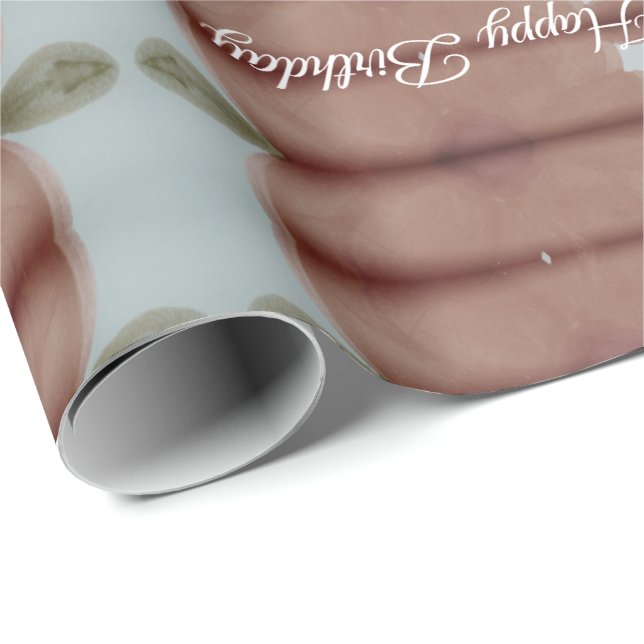 Papel De Presente Cinza Azul E Castanho (Ponta do rolo)