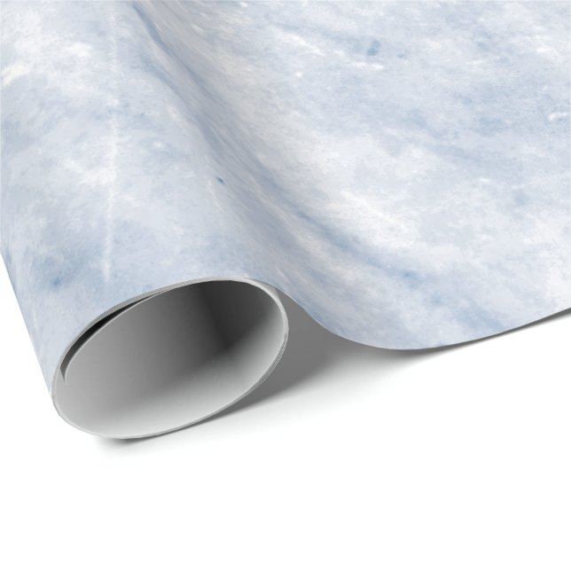 Papel De Presente Cinza Branca Azul Carrara Marble Stone (Ponta do rolo)