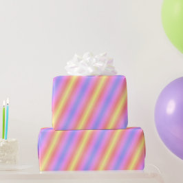 Papel De Presente Cinza Brilhante, Amarelo e Púrpura
