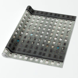 Papel De Presente Cinza da vida urbana