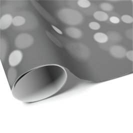 Papel De Presente Cinza de Cinza de prata Black White Bonito k