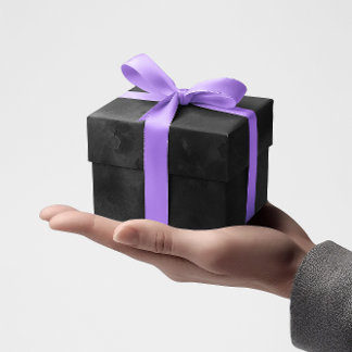 Papel De Presente Cinza e Aquarela Negra