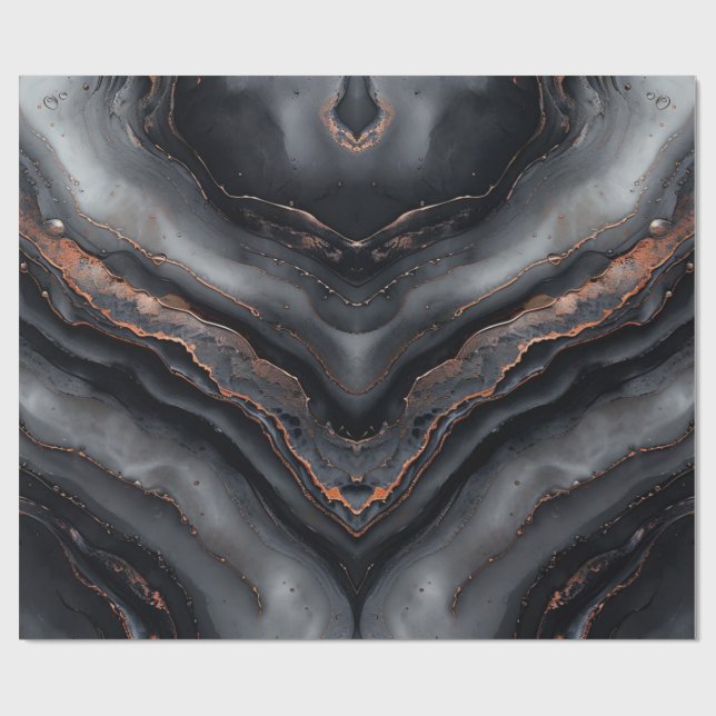 Papel De Presente Cinza e Ember (Aberto)